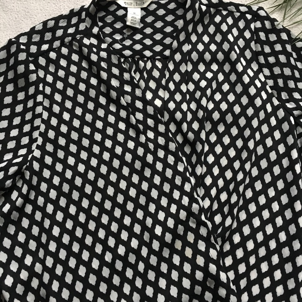 Whbm criss cross draped sheer wrap top - Picture 5 of 8